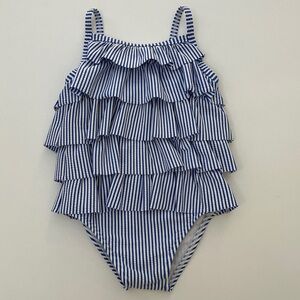 Baby Boden Ruffled Swimsuit